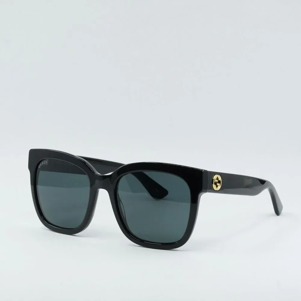 NWT Gucci GG0034SN-001-54 Black 54mm Sunglasses